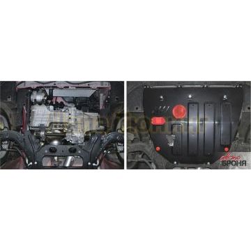 Защита картера + КПП сталь 2 мм АвтоБРОНЯ для Dongfeng H30 Cross, V - 1.6 2014-/Dongfeng S30, V - 1.6 2013-2017