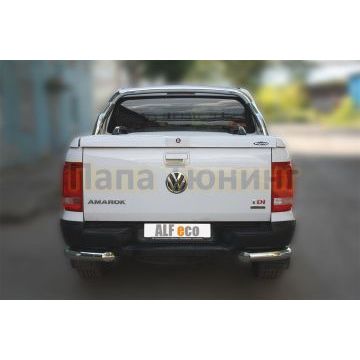Защита задняя уголки 76 мм ALFeco для Volkswagen Amarok 2010-2016