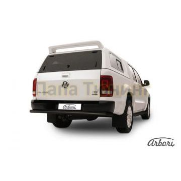 Защита заднего бампера чёрная сталь 57 мм Slitkoff для Volkswagen Amarok 2010-2016 Защита заднего бампера чёрная сталь 57 мм Slitkoff для Volkswagen Amarok 2010-2016