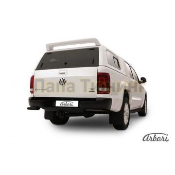 Защита задняя уголки чёрная сталь 57 мм Slitkoff для Volkswagen Amarok 2010-2016 Защита задняя уголки чёрная сталь 57 мм Slitkoff для Volkswagen Amarok 2010-2016