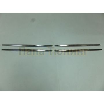 Накладки на решетку радиатора узкие 4 части Omsa_Line для Volkswagen Amarok 2010-2016