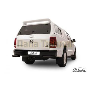 Защита задняя уголки чёрная сталь 76 мм Slitkoff для Volkswagen Amarok 2010-2016 Защита задняя уголки чёрная сталь 76 мм Slitkoff для Volkswagen Amarok 2010-2016