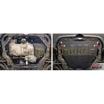 Защита картера + КПП сталь 2 мм АвтоБРОНЯ для FAW Besturn B50 , V - 1.6 2013-2017/FAW Besturn X80, V - 2.0 2016-