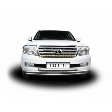 Защита передняя тройная d57-d57-d57 РусСталь для Toyota Land Cruiser 200 2007-2011