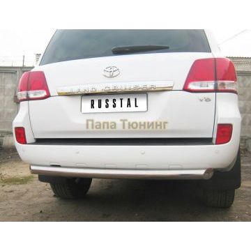 Защита заднего бампера d76 РусСталь для Toyota Land Cruiser 200 2007-2011
