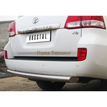 Защита заднего бампера d76 РусСталь для Toyota Land Cruiser 200 2007-2011