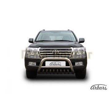 Кенгурин низкий с клыками 76 мм Slitkoff для Toyota Land Cruiser 200 2007-2011 Кенгурин низкий с клыками 76 мм Slitkoff для Toyota Land Cruiser 200 2007-2011