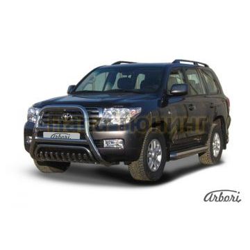 Кенгурин высокий с клыками 76 мм Slitkoff для Toyota Land Cruiser 200 2007-2011 Кенгурин высокий с клыками 76 мм Slitkoff для Toyota Land Cruiser 200 2007-2011