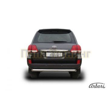 Защита заднего бампера короткая 76 мм Slitkoff для Toyota Land Cruiser 200 2007-2011 Защита заднего бампера короткая 76 мм Slitkoff для Toyota Land Cruiser 200 2007-2011