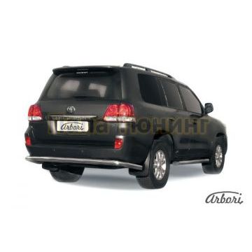 Защита заднего бампера 76 мм Slitkoff для Toyota Land Cruiser 200 2007-2011 Защита заднего бампера 76 мм Slitkoff для Toyota Land Cruiser 200 2007-2011