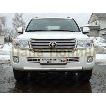 Накладка решётки радиатора 16 мм ТСС для Toyota Land Cruiser 200 2012-2015 Накладка решётки радиатора 16 мм ТСС для Toyota Land Cruiser 200 2012-2015