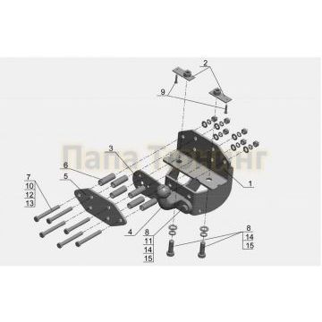 Фаркоп Avtos для Toyota Land Cruiser 200 2007-2011