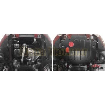 Защита картера и КПП Автоброня для 1,5 МКПП сталь 2 мм для FAW Oley 2014-