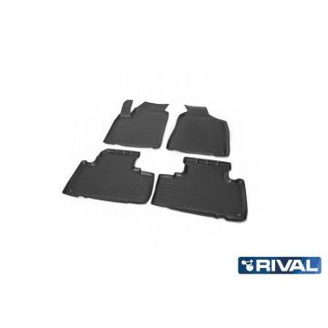Коврики салона Rival полиуретан 4 штуки для SsangYong Actyon 2010-