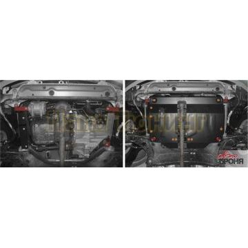 Защита картера + КПП сталь АвтоБроня для FAW V2, V - 1.3 2012-2016/FAW V2, V - 1.3 2012-2016