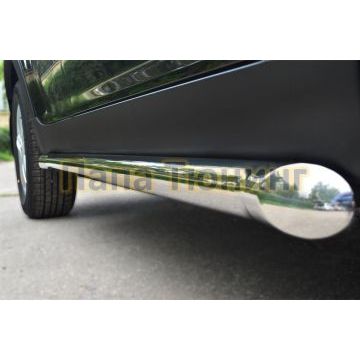 Пороги труба d57 вариант 1 РусСталь для Ssangyong Actyon 2010-2013