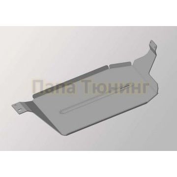 Защита бака левая ТСС алюминий 4 мм для SsangYong Actyon 2010- Защита бака левая ТСС алюминий 4 мм для SsangYong Actyon 2010-