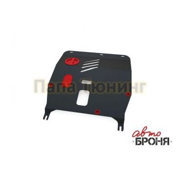 Защита картера + КПП сталь АвтоБроня для Fiat 500, V - 1.2; 1.4 2007-2015/Fiat 500, V - 1.2; 1.4 2015-