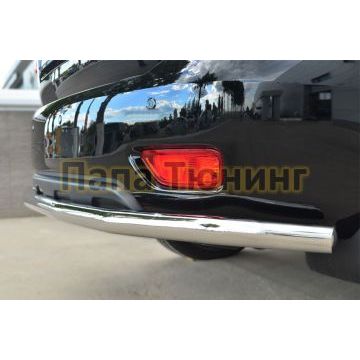 Защита заднего бампера d57 РусСталь для Nissan Patrol 2014-