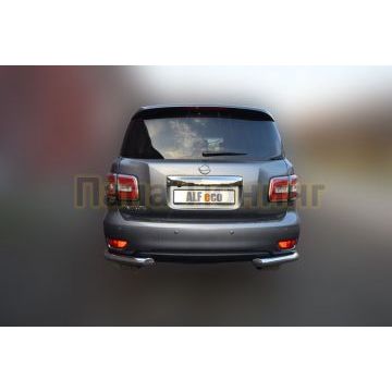 Защита задняя уголки 76 мм ALFeco для Nissan Patrol 2014-