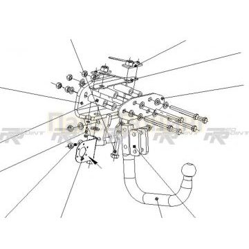 Фаркоп Bozal 3500/140 для Lexus LX SUV 2007-/ Toyota Land Cruiser J200 SUV 2007-2021