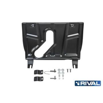 Защита картера и КПП Rival для 2,0/2,4/2,5 АКПП сталь 2 мм с вырезом под глушитель для Toyota RAV4 2006-2019