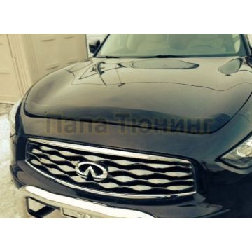 Дефлектор капота SIM для Infiniti FX37/FX50/QX70 2008-2017 Дефлектор капота SIM для Infiniti FX37/FX50/QX70 2008-2017