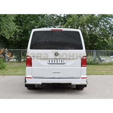 Защита задняя уголки d57 РусСталь для Volkswagen Caravelle/Multivan/Transporter 2015-