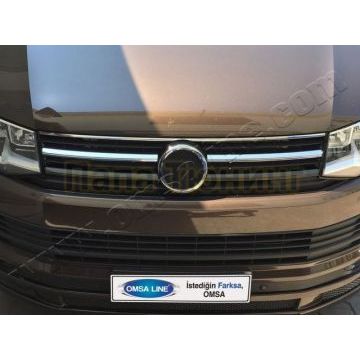 Накладки на решетку радиатора 2 части Omsa_Line для Volkswagen T6 Multivan/T6 Transporter/Caravelle 2015-2019