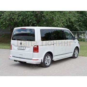 Защита задняя уголки d42 РусСталь для Volkswagen Caravelle/Multivan/Transporter 2015-