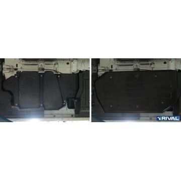 Защита топливного бака Rival сталь 2 мм для Volkswagen Caravelle, V - 2.0d; 2.0 2003-