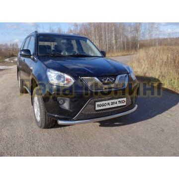 Защита переднего бампера 60 мм ТСС для Chery Tiggo FL 2013-2016