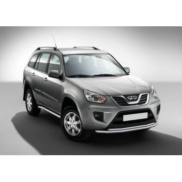 Защита передняя двойная 57-42 мм Rival для Chery Tiggo FL 2013-2016