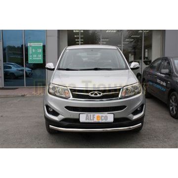 Защита переднего бампера 60 мм ALFeco для Chery Tiggo 5 2014-