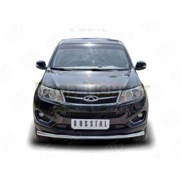 Защита переднего бампера d57 РусСталь для Chery Tiggo 5 2014-