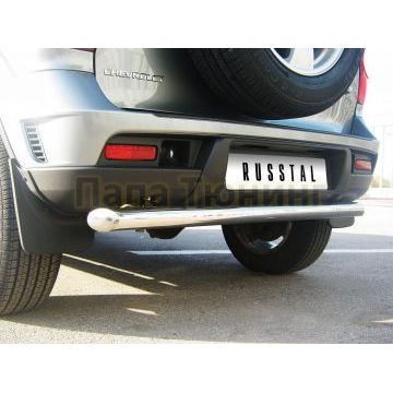 Защита заднего бампера d76 без фаркопа РусСталь для Chevrolet Niva 2002-2008