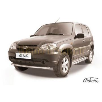 Защита переднего бампера 57 мм Slitkoff для Chevrolet Niva 2009-