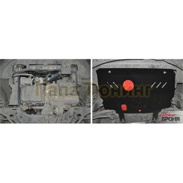 Защита картера и КПП Автоброня для 2,4 АКПП сталь 2 мм для Fiat Freemont 2013-2016