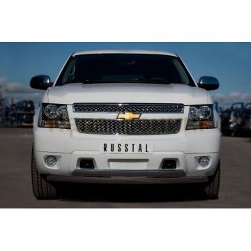 Защита передняя двойная 75-42 мм РусСталь для Chevrolet Tahoe 2006-2014
