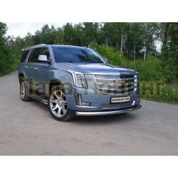 Защита переднего бампера 76 мм ТСС для Cadillac Escalade 2015- Защита переднего бампера 76 мм ТСС для Cadillac Escalade 2015-