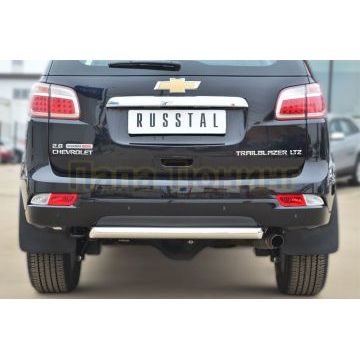 Защита заднего бампера d57 дуга РусСталь для Chevrolet TrailBlazer 2013-2016