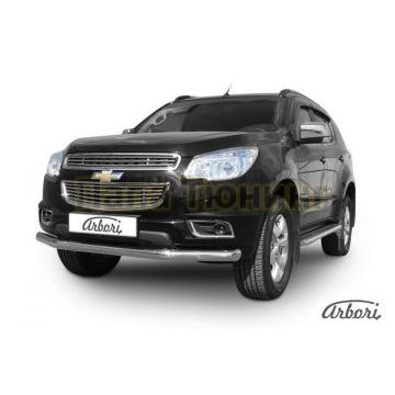Защита переднего бампера 76 мм Slitkoff для Chevrolet TrailBlazer 2013-2016 Защита переднего бампера 76 мм Slitkoff для Chevrolet TrailBlazer 2013-2016