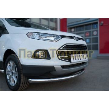 Защита переднего бампера d57 дуга РусСталь для Ford EcoSport 2014-