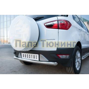 Защита заднего бампера d57 дуга РусСталь для Ford EcoSport 2014-