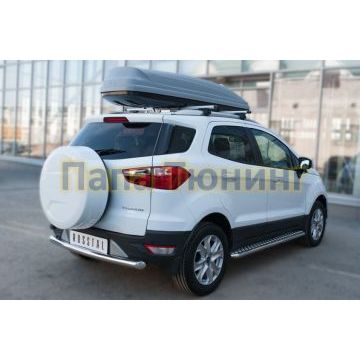 Защита заднего бампера d57 дуга РусСталь для Ford EcoSport 2014-