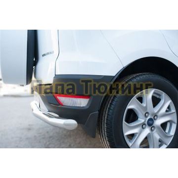 Защита заднего бампера d57 секции РусСталь для Ford EcoSport 2014-
