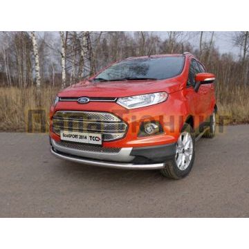 Защита переднего бампера 60 мм ТСС для Ford Ecosport 2014-