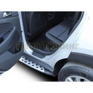 Пороги алюминиевые Sport Style OEM Tuning для Hyundai Tucson 2015-2021