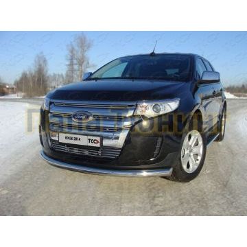 Защита переднего бампера 76 мм ТСС для Ford Edge 2013-2015