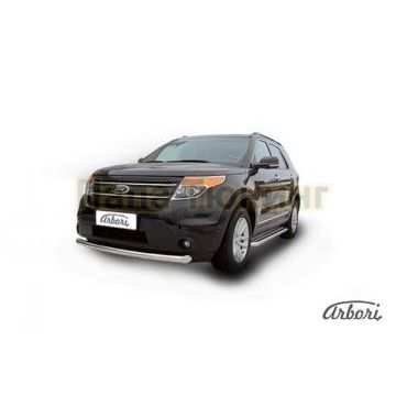 Защита переднего бампера 76 мм Slitkoff для Ford Explorer 2011-